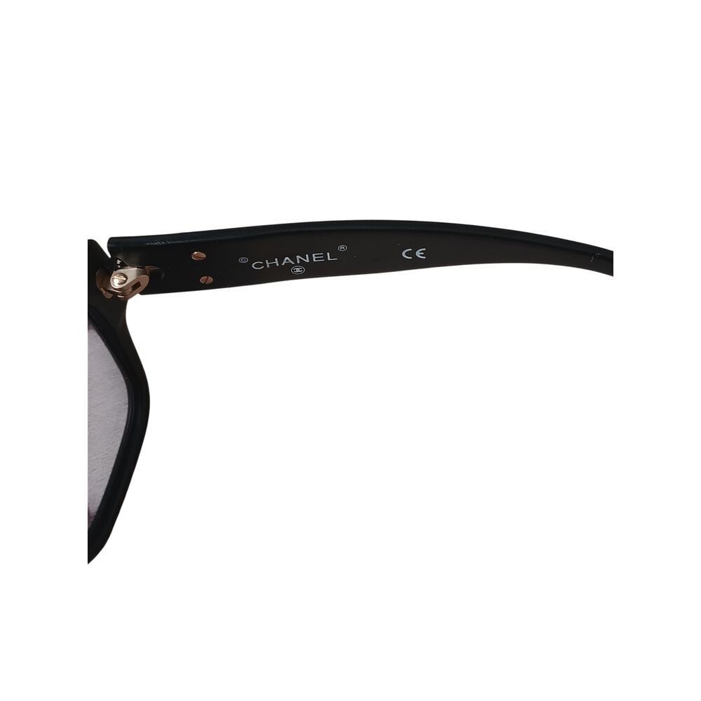 Chanel Sunglasses 02462 90405 Black CC Logo Italy w Box Authentic Designer - Picture 10 of 16